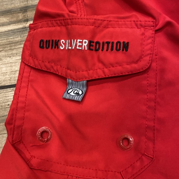Vintage 90s Quicksilver Edition Swimsuit Size L 6 Inch Inseam - Picture 3 of 7